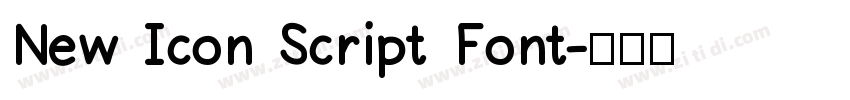 New Icon Script Font字体转换